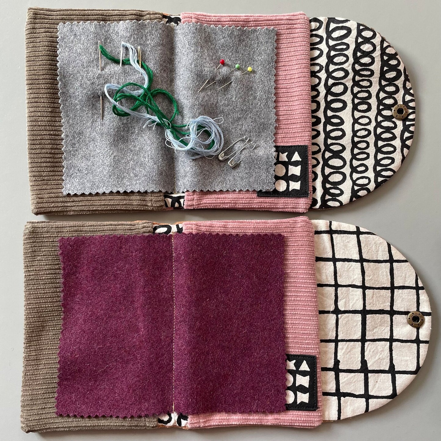 Handmade Off Cuts Needle Book