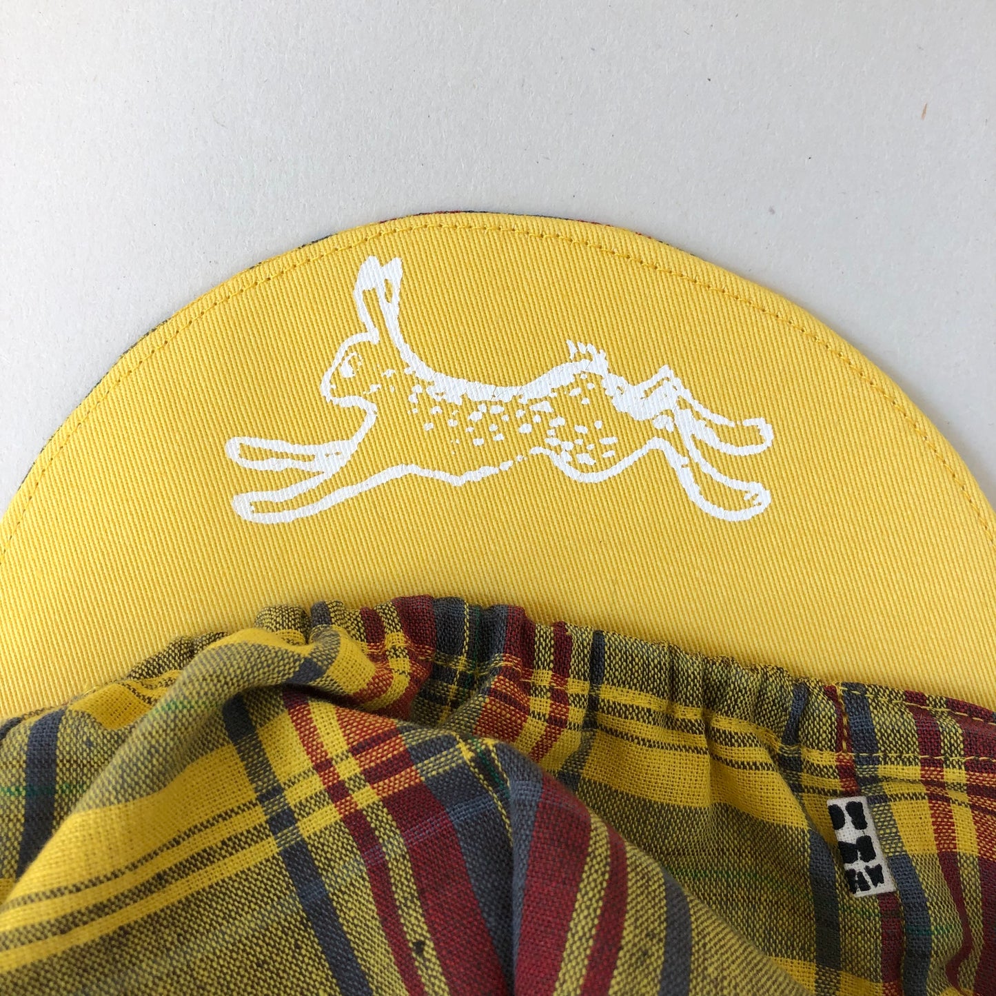 Tortoise & Hare Cycling Cap - Yellow Tartan