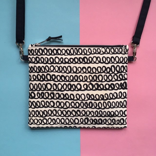 Screen Printed Cross Body Bag