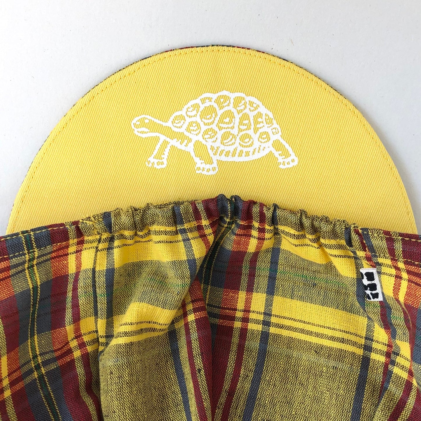 Tortoise & Hare Cycling Cap - Yellow Tartan